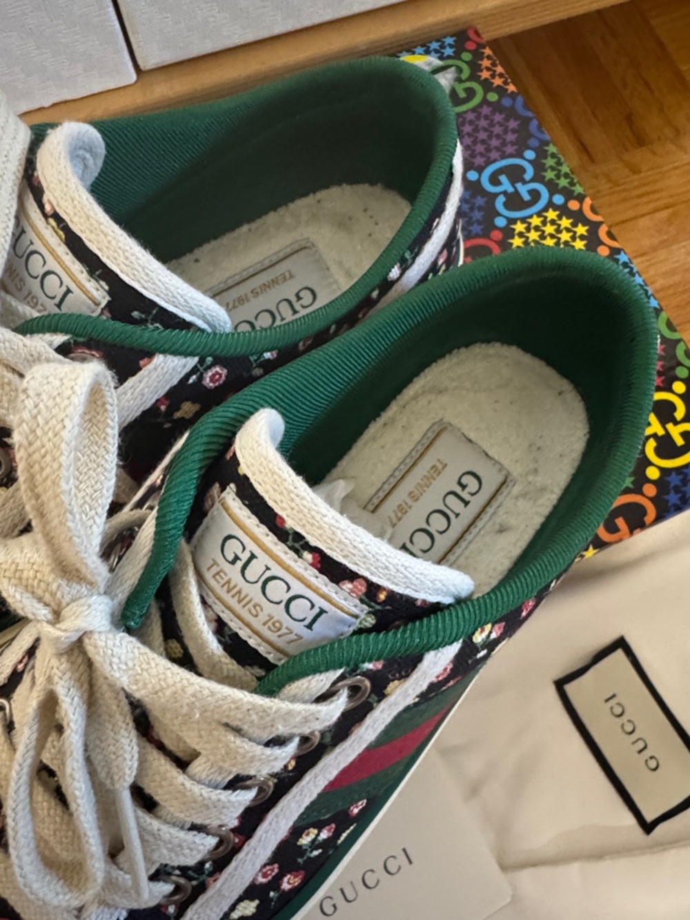 Gucci Liberty 1977 Tennis Floral Sneakers - Picture 11 of 11